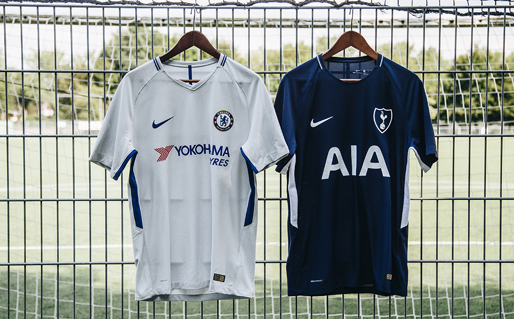 Nike Chelsea & Tottenham Hotspur Uitshirts 2017-2018