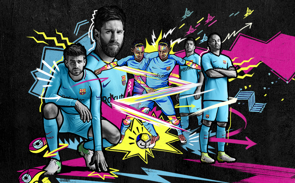FC Barcelona Uitshirt 2017-2018