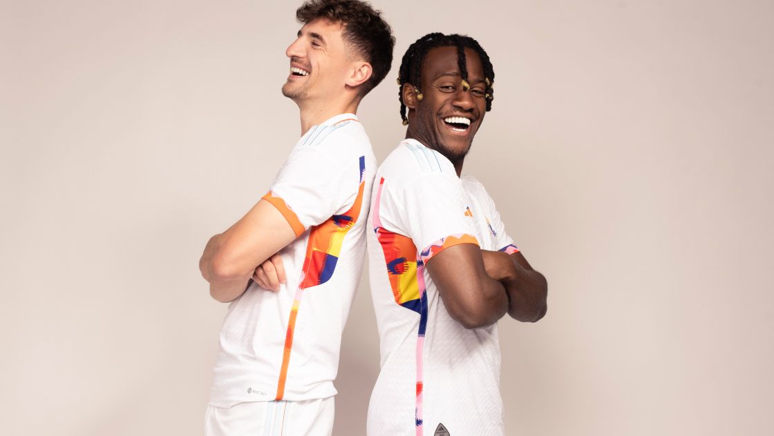 RBFA x Tomorrowland, voici le nouveau maillot extérieur adidas Belgique pour la CDM 2022