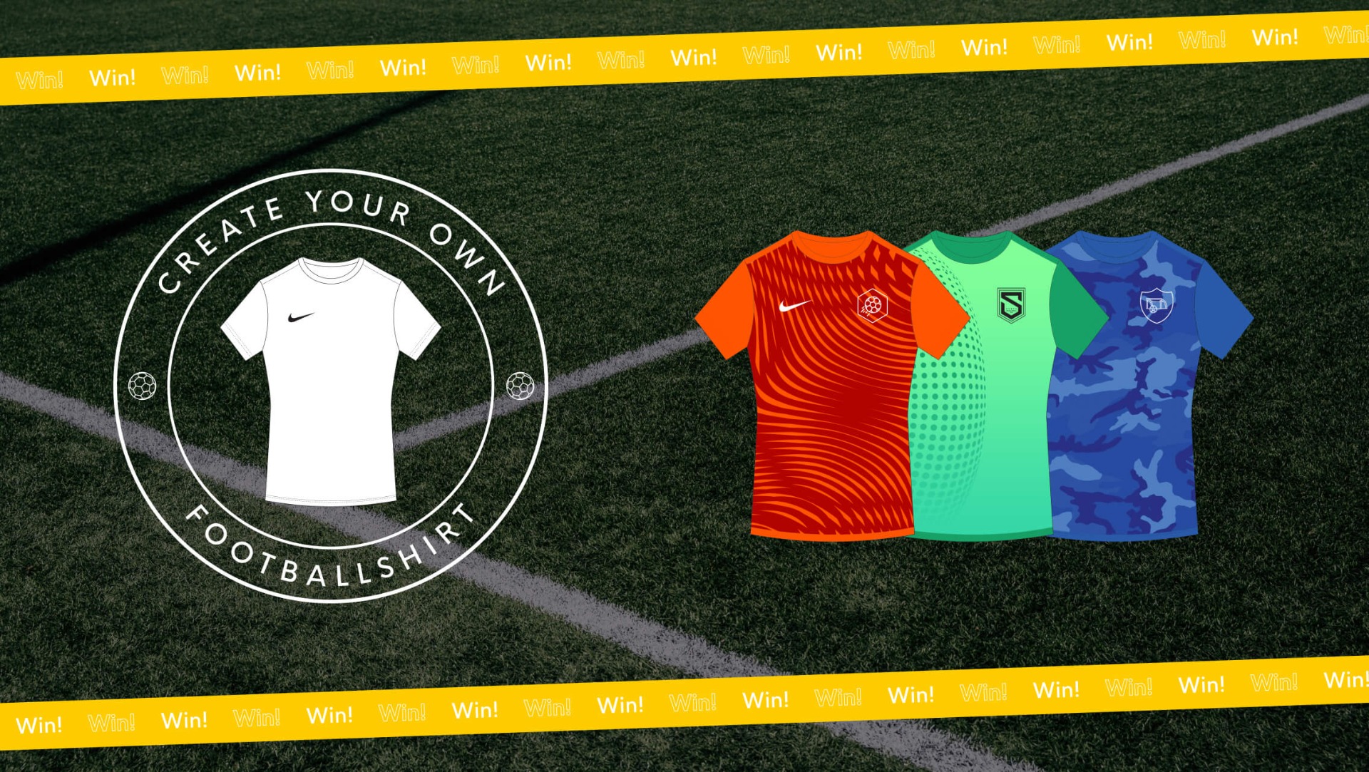 Ontwerp jouw voetbalshirt en win dat shirt voor je voetbalteam!
