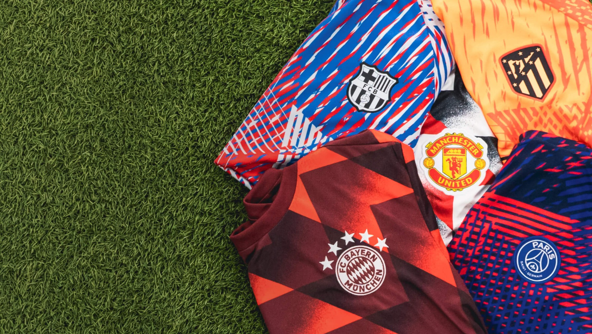 Maillots Pre-Match 2022-2023: Les clubs se divertissent avec des maillots artistiques