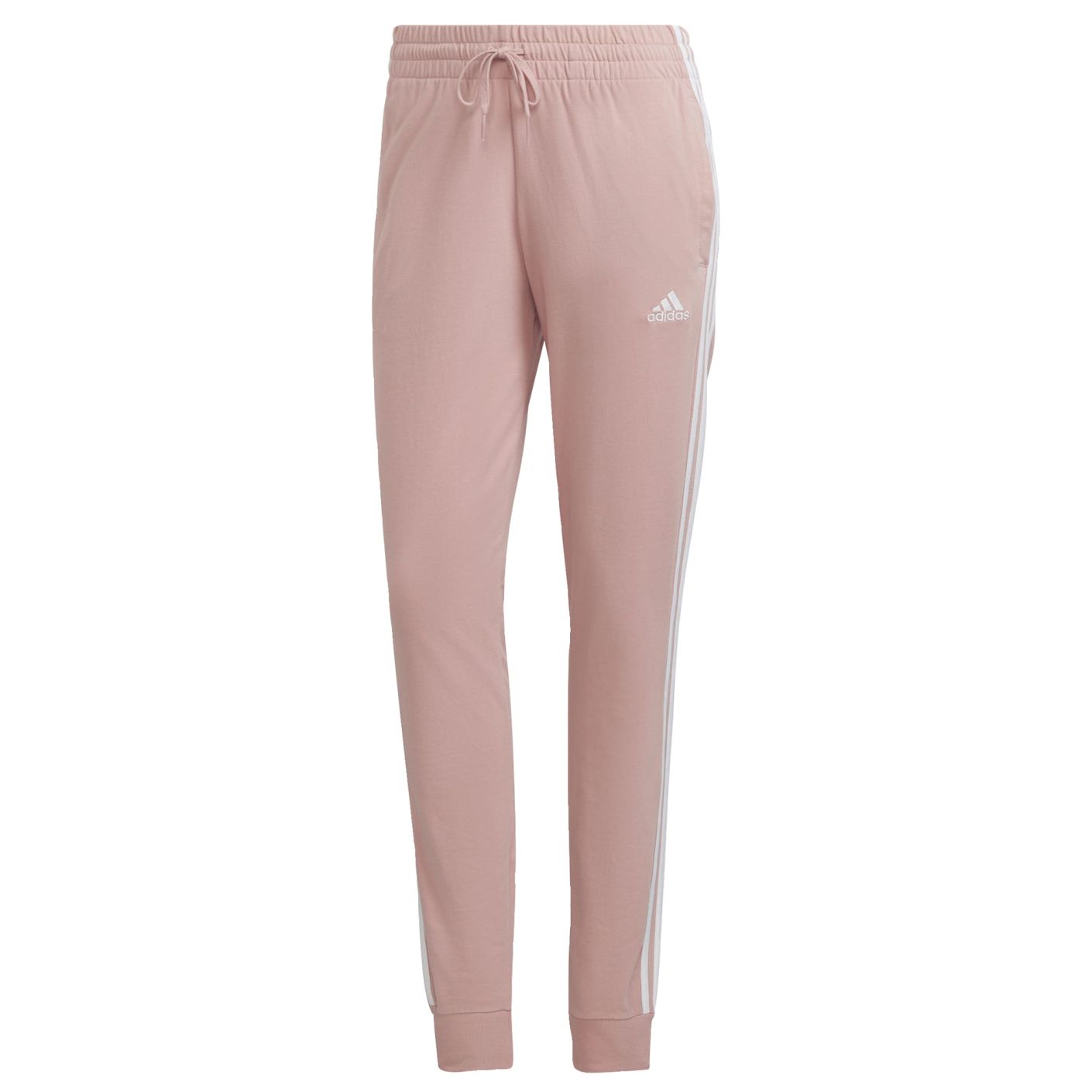 adidas Essentials Single Jersey 3-Stripes Broek Dames Roze - Voetbalshop.be