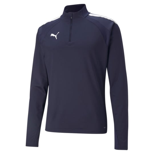 PUMA teamLIGA 1/4-Zip Haut d'Entraînement Bleu Foncé Blanc