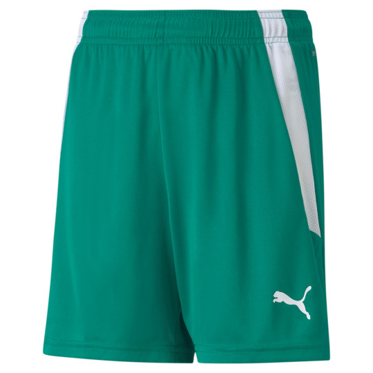 PUMA teamLIGA Short Football Enfants Vert Blanc