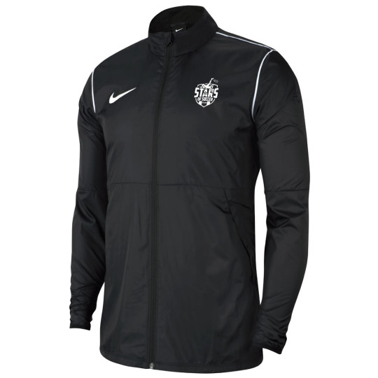 Stars of Soccer Regenjack Kids Zwart Wit