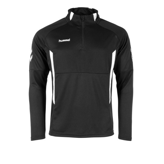 hummel Authentic 1/4 Zip Haut d'Entraînement Enfants Noir Blanc