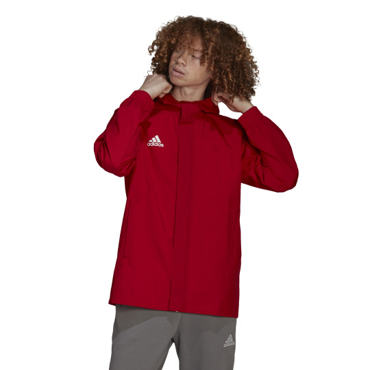 adidas Entrada 22 Veste All-Weather Rouge Blanc