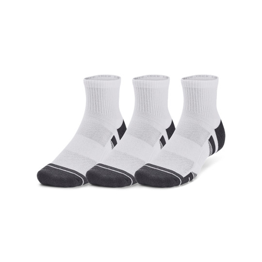 Under Armour Performance Tech 3-Pack Chaussettes de Sport Courtes Blanc Gris