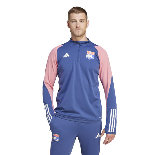 adidas Olympique Lyon Top Trainingspak 2020 2021 Blauw Voetbalshop.be