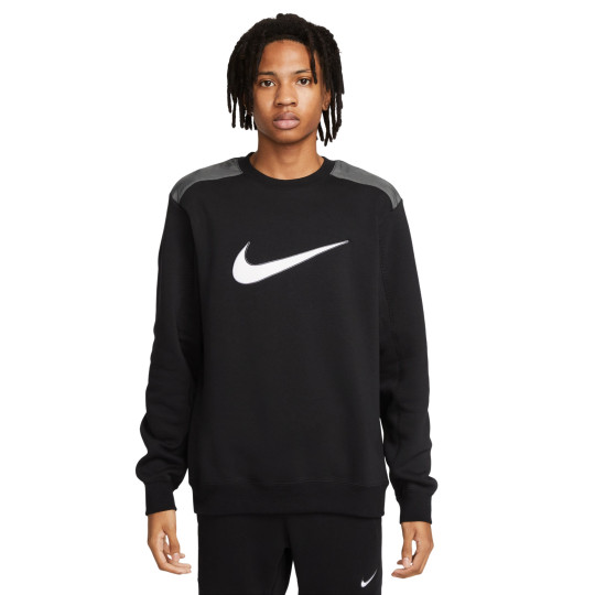 Nike Sportswear Club Fleece Sweater Dames Zwart Wit Voetbalshop.be