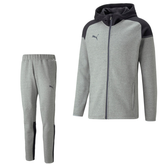 PUMA TeamCup Casual Survêtement Gris Noir Gris Foncé