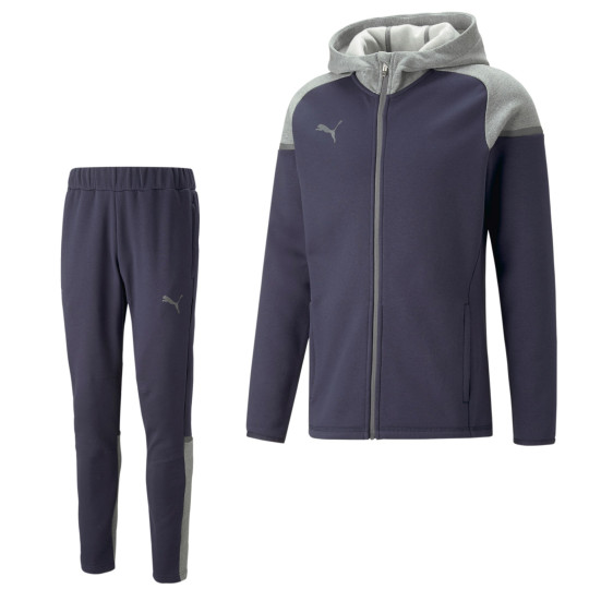 PUMA TeamCup Casual Survêtement Bleu Foncé Gris Gris Foncé