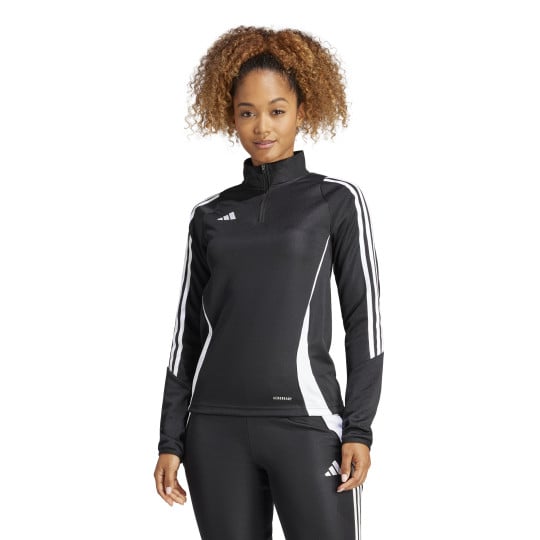 adidas Tiro 24 Haut d'Entraînement 1/4-Zip Femmes Noir Blanc