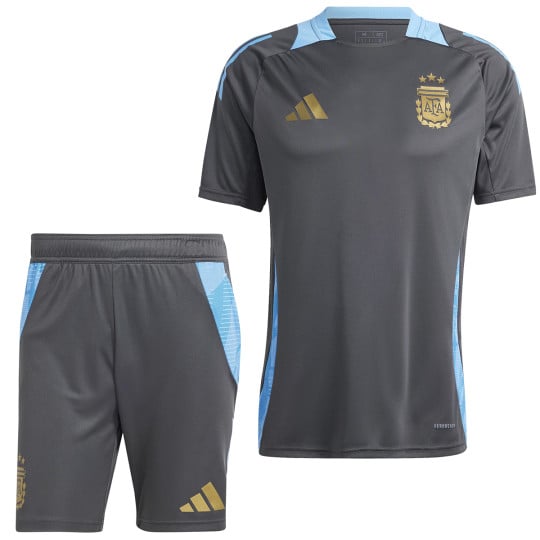 adidas Argentine Ensemble Training 2024-2026 Gris Foncé Bleu Clair Doré