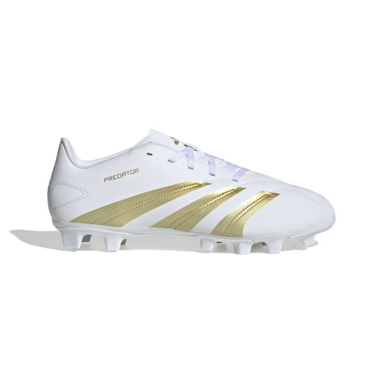 adidas Predator League Gazon Naturel Gazon Artificiel Chaussures de Foot MG Blanc Dore Voetbalshop.be