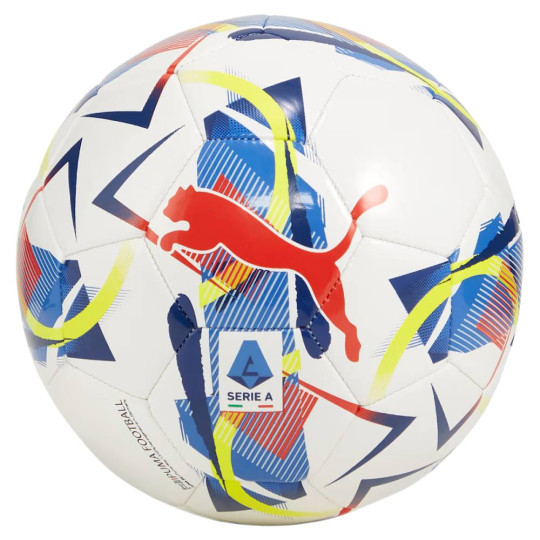 PUMA Orbita Serie A MS Mini Voetbal Maat 1 Wit Blauw Geel