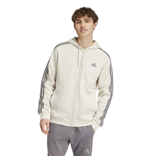 adidas Essentials Fleece Veste Beige Gris Foncé