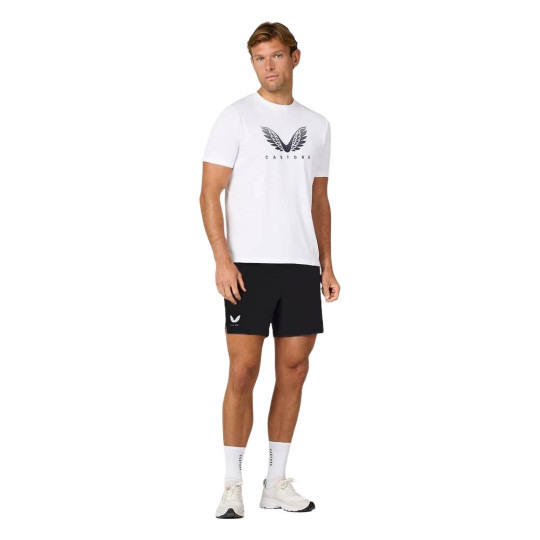 Ensemble d'été Castore Graphic Stretch, blanc, noir, gris foncé