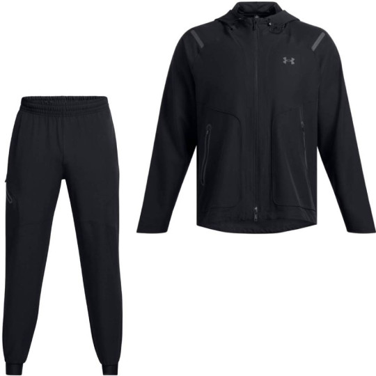 Under Armour Fleece Full Zip Trainingspak Zwart Voetbalshop.be