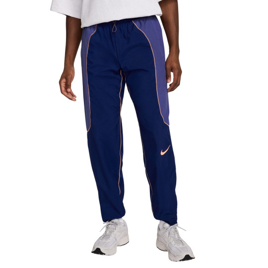 Nike Strike+ Woven Pantalon d'Entraînement Bleu Foncé Mauve Orange Clair