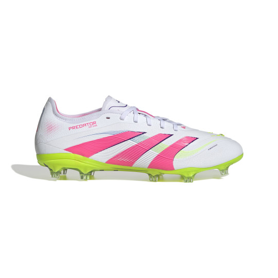 adidas Predator Pro Gras Voetbalschoenen (FG) Wit Roze Neongeel