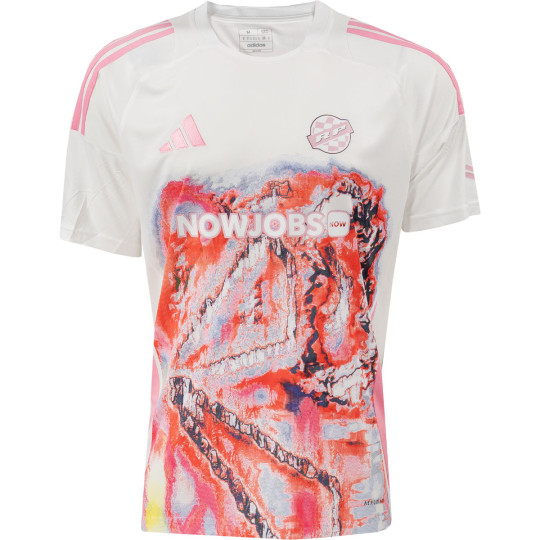 adidas Masters of Madness Racing Pannakoek Voetbalshirt Wit Oranje Roze