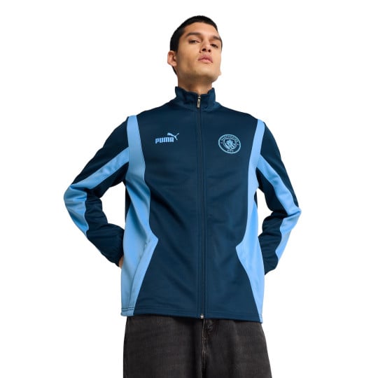 PUMA Manchester City ftblNRGY+ Veste 2024-2025 Bleu Foncé Bleu Clair
