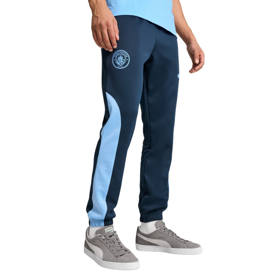 PUMA Manchester City FtblNRGY+ Pantalon 2024-2025 Bleu Foncé Bleu Clair