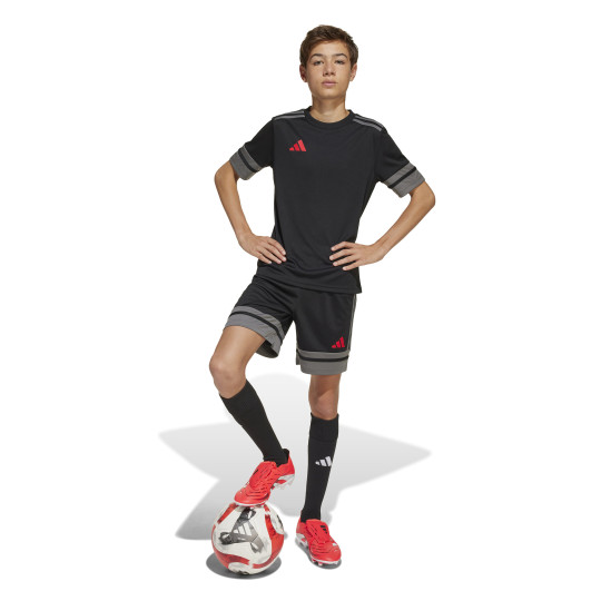 adidas Squadra 25 Voetbaltenue Kids Zwart Grijs Rood