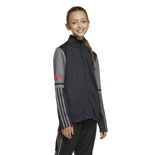 adidas Squadra 25 Trainingsjack Kids Zwart Grijs Rood