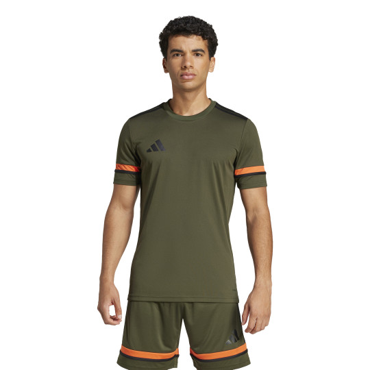 adidas Squadra 25 Maillot de Foot Vert Foncé Noir Orange