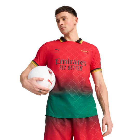 PUMA AC Milan X Off-White 4e Maillot Authentic 2024-2025 Rouge