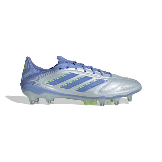 adidas Copa Pure III Elite Gras Voetbalschoenen (FG) Blauw Grijs Neongeel