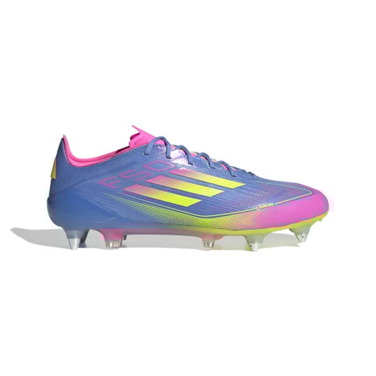 adidas F50 Elite IJzeren-Nop Voetbalschoenen (SG) Blauw Neongeel Roze