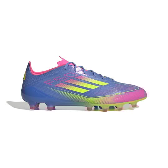 adidas F50 Elite Kunstgras Voetbalschoenen (AG) Blauw Neongeel Roze