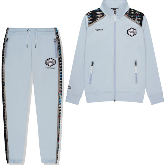 Touzani Damascus Alpine Survêtement Full-Zip Enfants Bleu Clair Noir