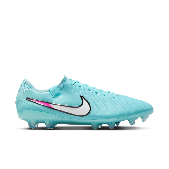 Nike Tiempo Legend 10 Elite Gras Voetbalschoenen (FG) Lichtblauw Wit Felroze