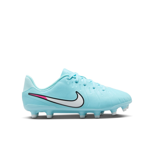 Nike Tiempo Legend 10 Academy Gazon Naturel Gazon Artificiel Chaussures de Foot (MG) Enfants Bleu Clair Blanc Rose Vif