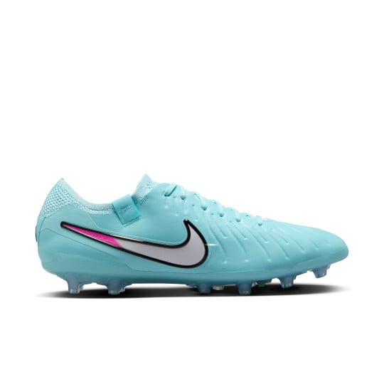 Nike Tiempo Legend 10 Elite Kunstgras Voetbalschoenen (AG) Lichtblauw Wit Felroze