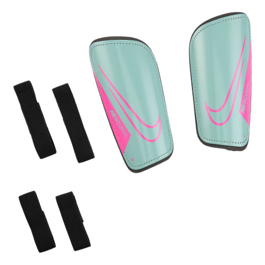 Nike Mercurial Hardshell Scheenbeschermers Lichtblauw Zwart Roze