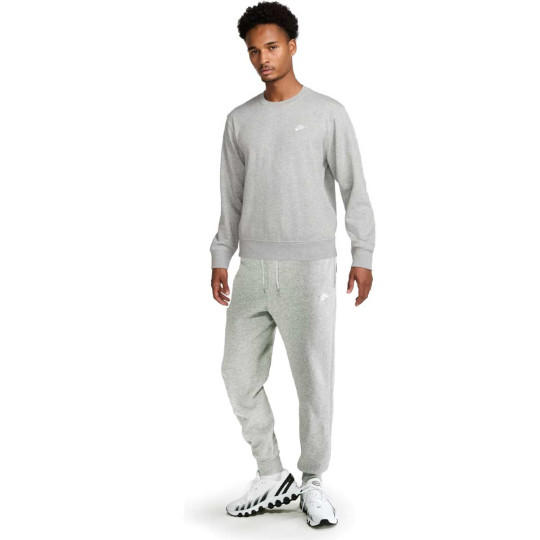 Nike Sportswear Club Fleece Crew Joggingpak Grijs Wit