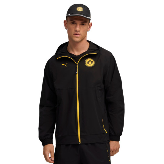 PUMA Borussia Dortmund Pumatech Trainingsjack Woven 2025-2026 Zwart Geel