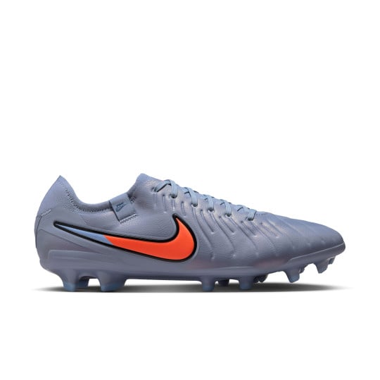 Nike Tiempo Legend 10 Pro Gras Voetbalschoenen (FG) Lichtblauw Felrood Zwart