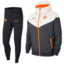 Nike Nederland Windrunner Trainingspak 2020-2022 Zwart - Voetbalshop.be