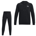 Survêtement polaire Under Armour Icone à capuche noir et blanc