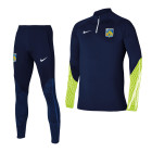 Nike KVC Westerlo Survêtement 1/4-Zip 2023-2024 Bleu Foncé Jaune Néon