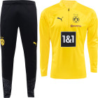 PUMA Borussia Dortmund Survêtement 1/4-Zip 2023-2024 Enfants Jaune Noir
