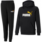 PUMA Essentials+ 2 Big Logo Survêtement Enfants Noir Blanc Jaune