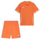 PUMA teamGOAL Matchday Tenue de Foot Enfants Orange Blanc