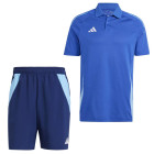 adidas Tiro 24 Competition Polo Trainingsset Blauw Donkerblauw
